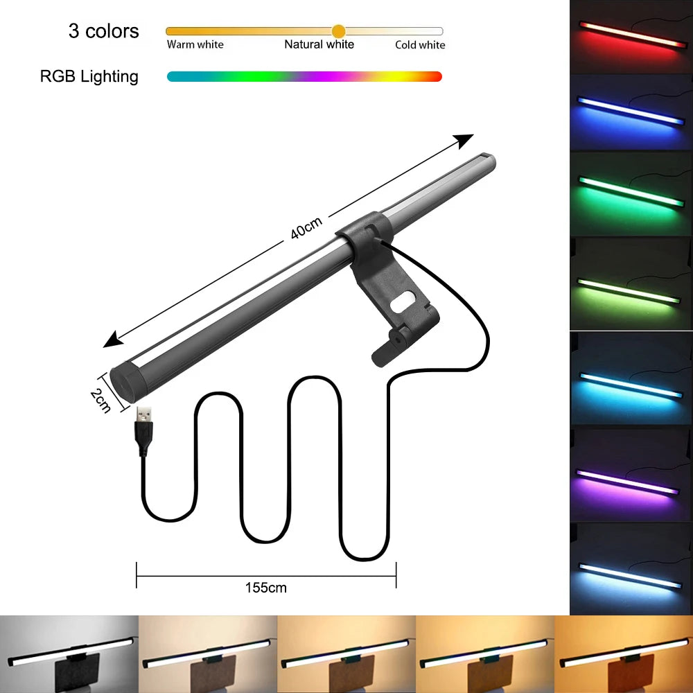 Barre Lumineuse LED pour Écran d’Ordinateur