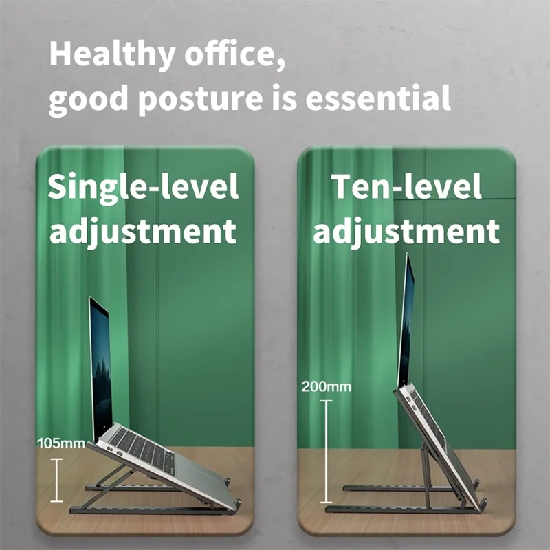 Support Pliable Ergonomique pour Ordinateur Portable