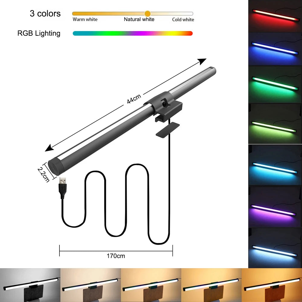 Barre Lumineuse LED pour Écran d’Ordinateur