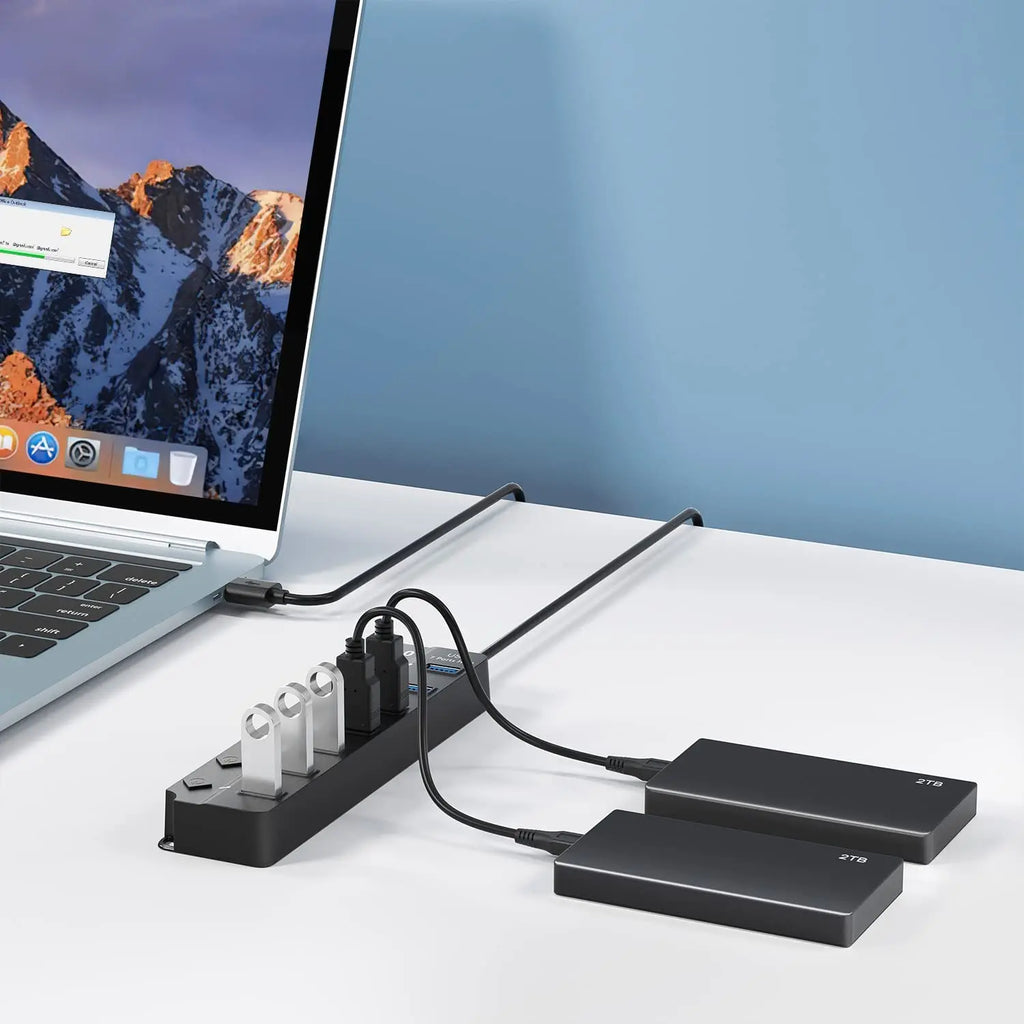 Hub USB 3.0 Multiports avec Câble 100 cm